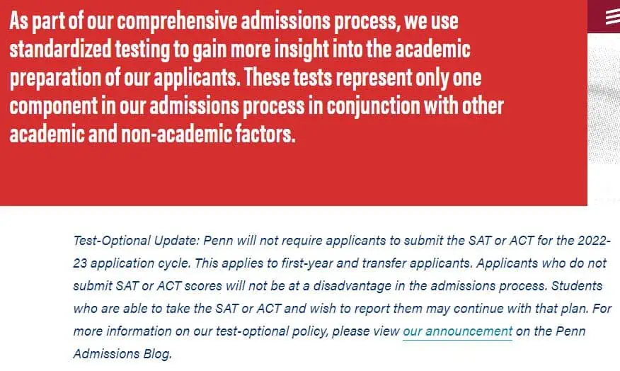 university of pennsylvania 1 test optional admissions Summit Prep